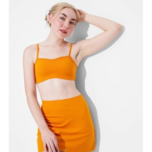 wild fable Tops - Wild Fable Game Day ButterBliss Women's Small Orange Tiny Cropped Tank Top